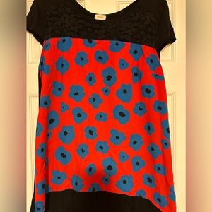 Pixels Lagio Mixed Material Top